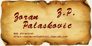 Zoran Palasković vizit kartica